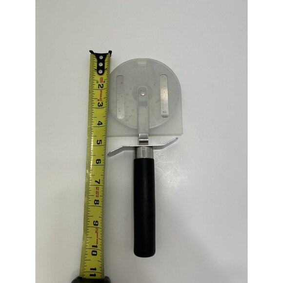 The Pampered Chef Pizza Cutter with Cover Stainless Steel Black Handle - Picture 5 of 6